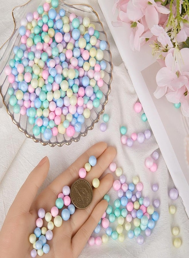 SOFPLATE 25G 7mm to 10mm Assorted Color Foam Balls Small Foam Beads Polystyrene Colorful Filler Mini Small Round Ball Smooth Filling Bead for Art Vase Filler Bean Bag DIY Wedding Party Decorations - Image 3